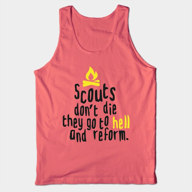 Scouts don't die (black) Tank Top by nektarinchen